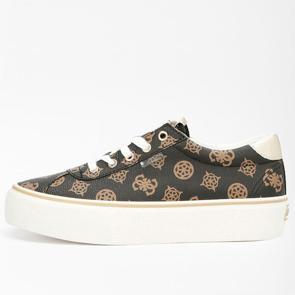 Scarpe Donna GUESS Sneakers Brown Ocra Linea Sanam