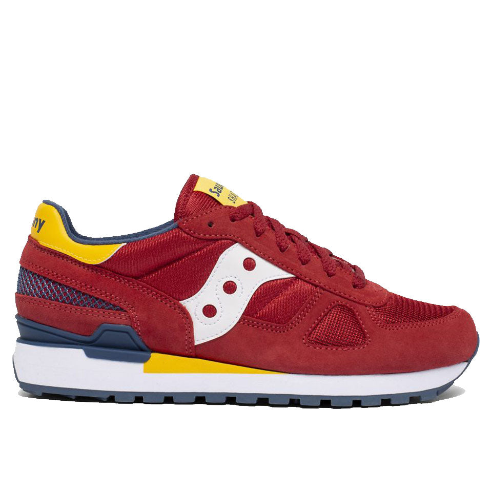 Scarpe Uomo Saucony Sneakers Shadow Original Red - Yellow - Blue