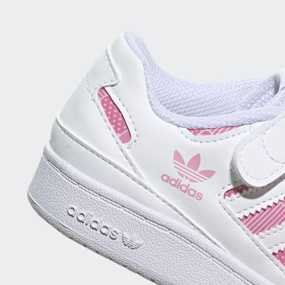 Scarpe Bambina ADIDAS Sneakers linea Forum Low colore Bianco e