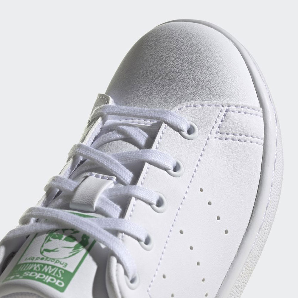 Scarpe Bambino ADIDAS Sneakers Vegan linea Stan Smith C colore Bianco e Verde