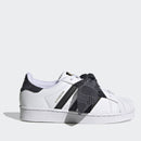 Scarpe Bambina ADIDAS Sneakers linea Superstar C colore Bianco e Nero con Fiocco a Pois