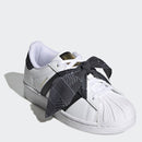 Scarpe Bambina ADIDAS Sneakers linea Superstar C colore Bianco e Nero con Fiocco a Pois