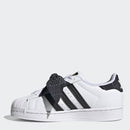 Scarpe Bambina ADIDAS Sneakers linea Superstar C colore Bianco e Nero con Fiocco a Pois