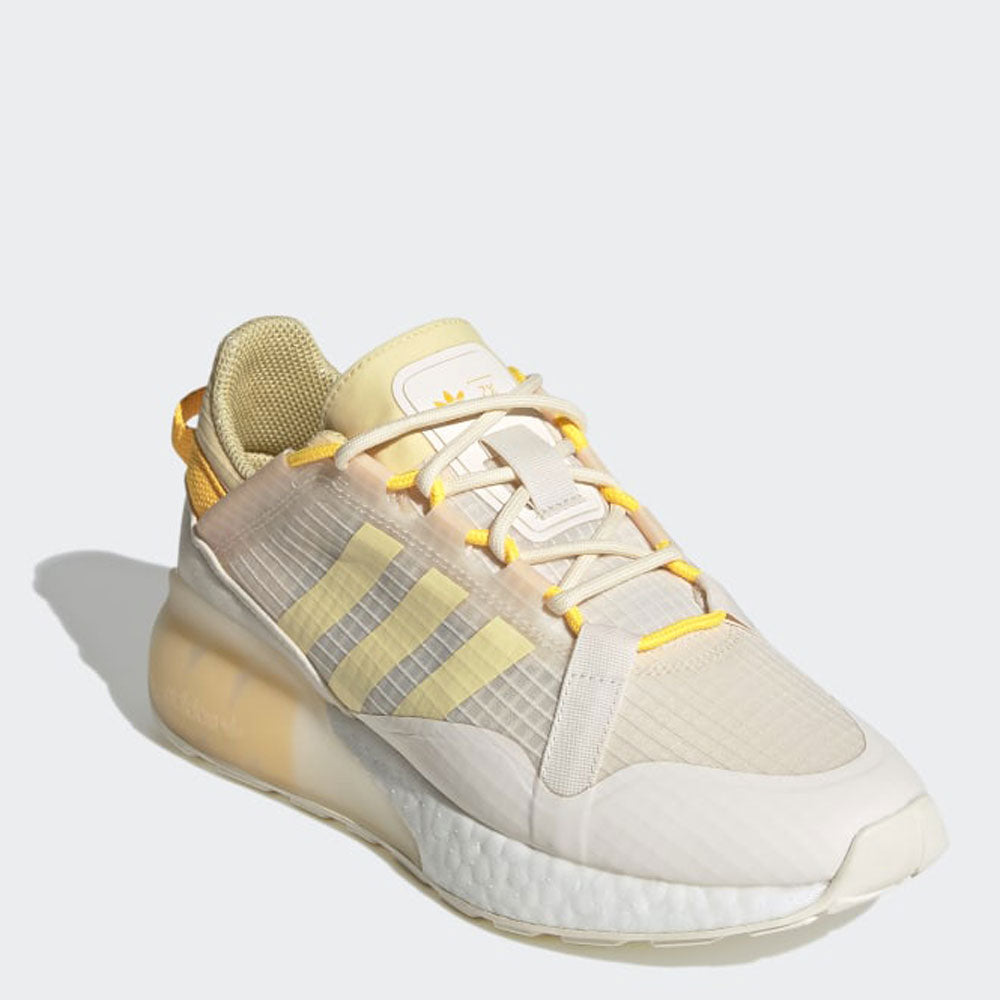 Scarpe Donna ADIDAS Sneakers linea ZX 2K Boost Pure W colore Bianco Giallo e Arancione