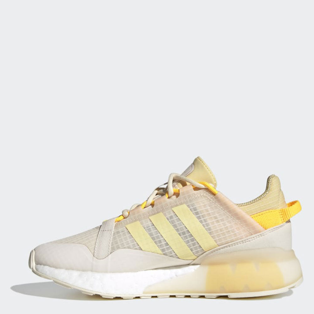 Scarpe Donna ADIDAS Sneakers linea ZX 2K Boost Pure W colore Bianco Giallo e Arancione