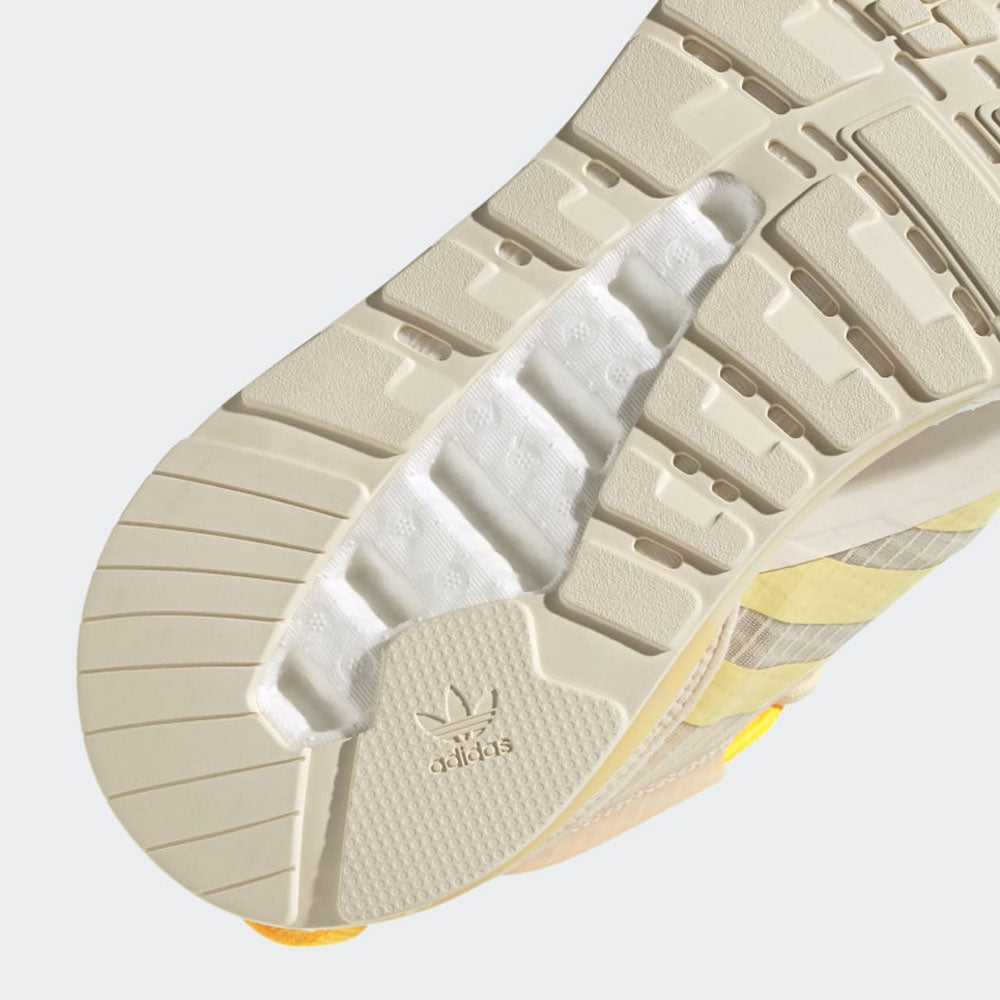 Scarpe Donna ADIDAS Sneakers linea ZX 2K Boost Pure W colore Bianco Giallo e Arancione