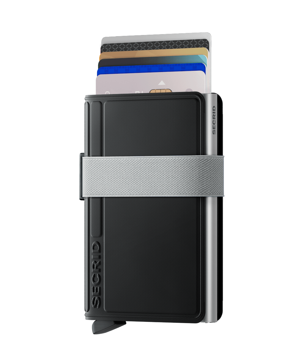 Porta Carte SECRID linea TPU-Black-White con RFID