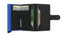 Porta Carte con Clip SECRID linea Miniwallet Matte Black e Blue con RFID