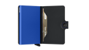 Porta Carte con Clip SECRID linea Miniwallet Matte Black e Blue con RFID