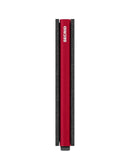 Porta Carte SECRID linea Slimwallet Optical in Pelle Black-Red con RFID