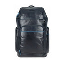 PIQUADRO Rucksack für 14" PC und iPad aus blauem Leder B2V-Linie - CA5941B2V