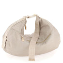 Borsa Donna Hobo BORBONESE linea Cloudette Large in Tessuto Jet Op color Sabbia