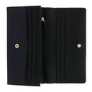 Portafoglio Donna Large con Bottone BORBONESE in Nylon Riciclato linea Jet Op Nero