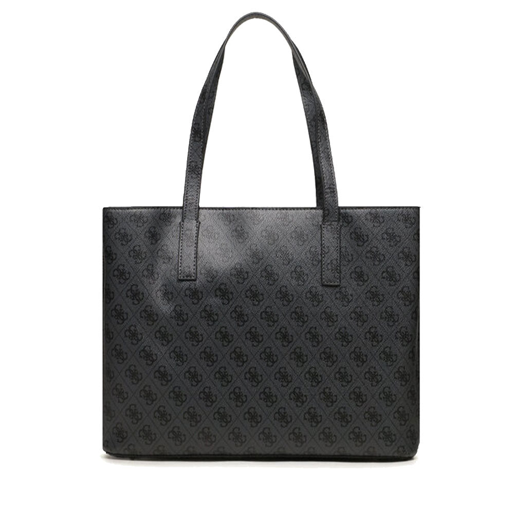 Damen-Schulter-Shopper-Tasche GUESS Meridian-Linienfarbe Coal Logo