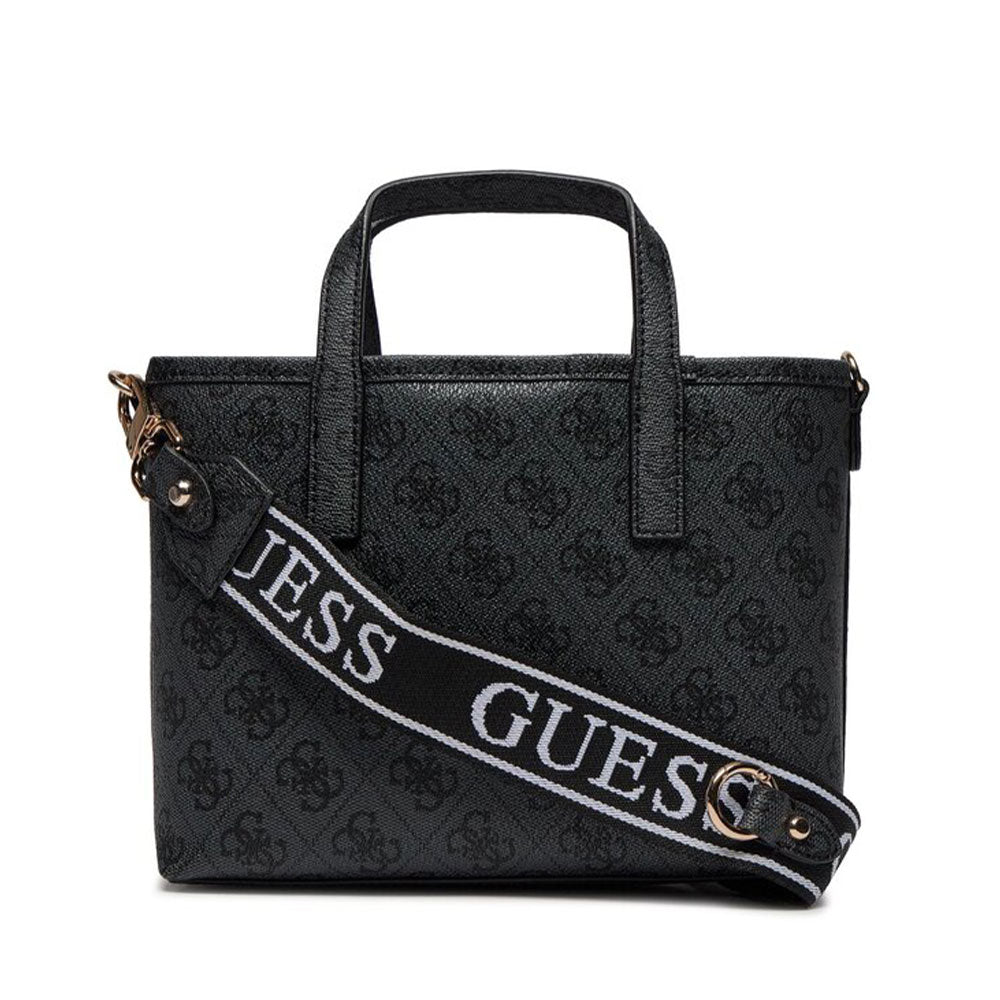 Damenhandtasche mit Schultergurt GUESS Latona Mini Line Color Coal Logo