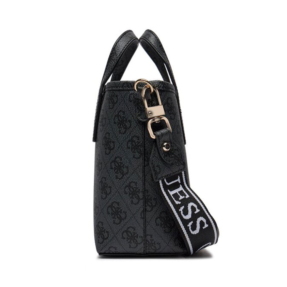 Damenhandtasche mit Schultergurt GUESS Latona Mini Line Color Coal Logo