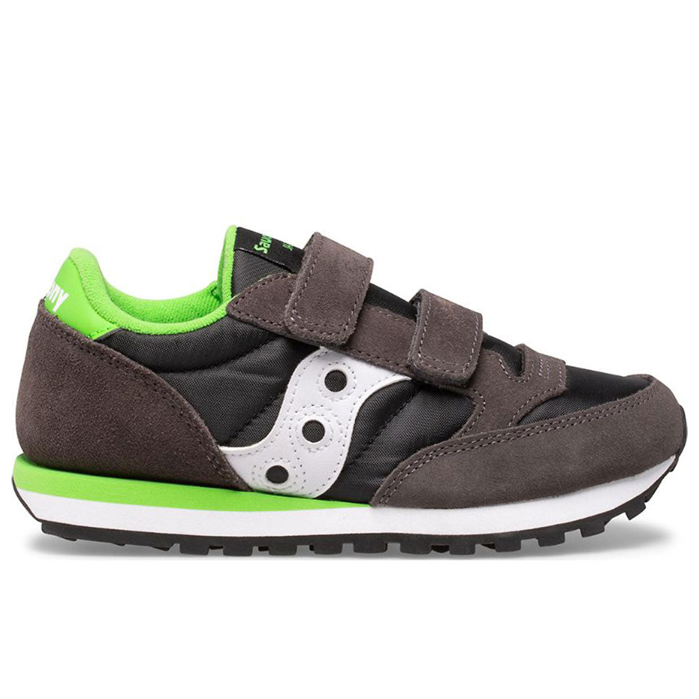 Scarpe Bambino Saucony Sneakers Jazz Double Hook and Look Kids Grey - Black - Green