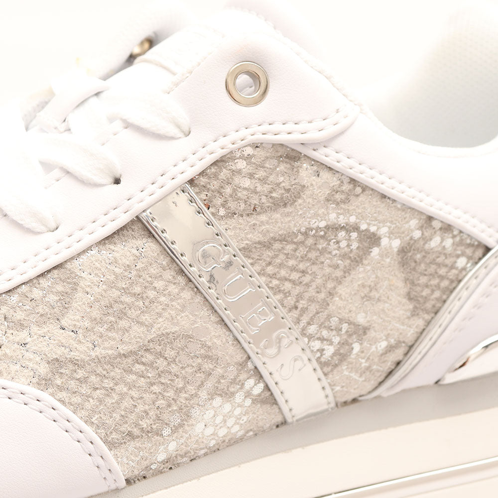 Scarpe Donna GUESS Sneakers Bianche Linea Dafnee Stampa Pitone