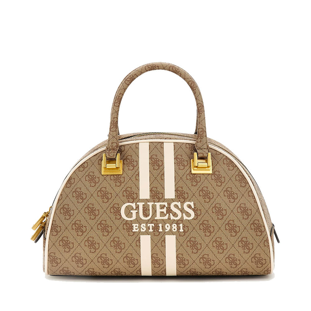 GUESS Damenhandtasche Mildred Line Milchfarbenes Logo