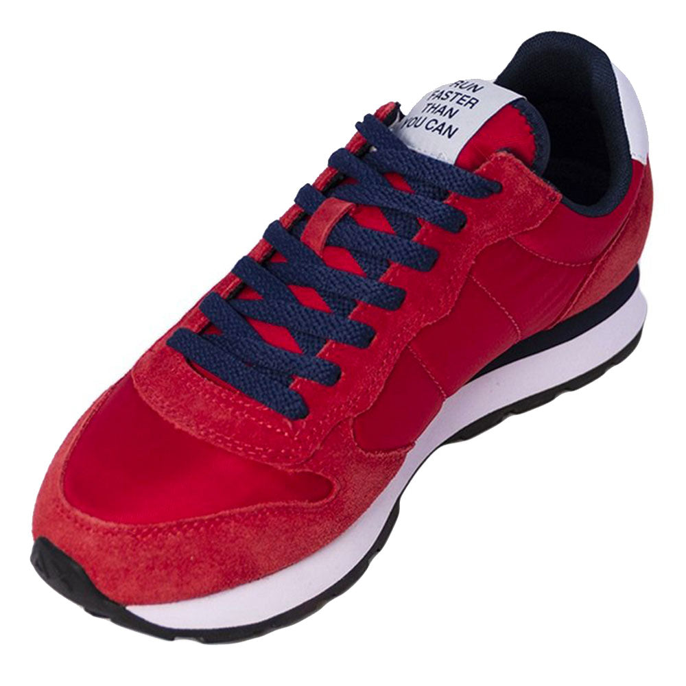Scarpe Uomo Sun68 Sneakers Tom Solid Nylon colore Rosso