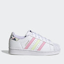 Scarpe Bambina ADIDAS Sneakers linea Superstar C colore Bianco e Corallo