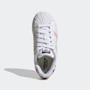Scarpe Bambina ADIDAS Sneakers linea Superstar C colore Bianco e Corallo