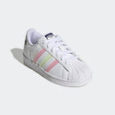 Scarpe Bambina ADIDAS Sneakers linea Superstar C colore Bianco e Corallo