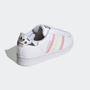 Scarpe Bambina ADIDAS Sneakers linea Superstar C colore Bianco e Corallo