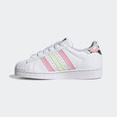 Scarpe Bambina ADIDAS Sneakers linea Superstar C colore Bianco e Corallo