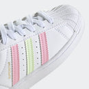 Scarpe Bambina ADIDAS Sneakers linea Superstar C colore Bianco e Corallo