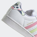 Scarpe Bambina ADIDAS Sneakers linea Superstar C colore Bianco e Corallo