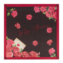 Foulard Donna POLLINI stampa Heritage My Amore Nero Rosso