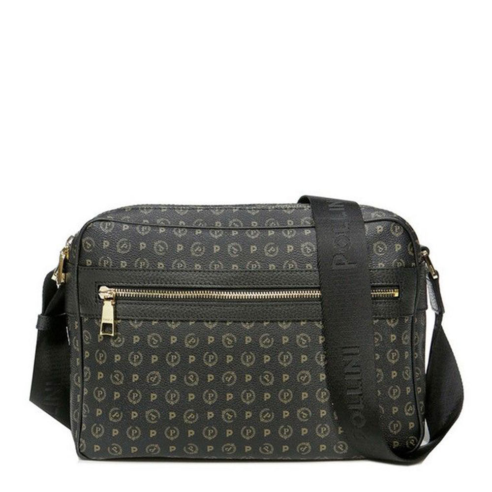 Borsa Donna Messenger POLLINI Linea Heritage Logo Classic colore Nero