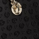 Women's Black Tote Bag POLLINI Heritage Embossed