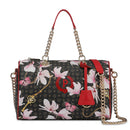 POLLINI Damen Umhängetasche Heritage Line Secret Garden Schwarz lackiert