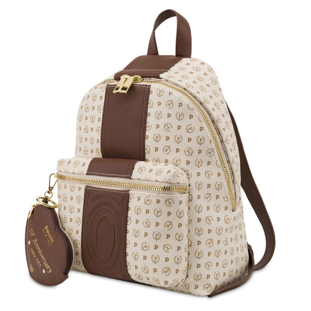 POLLINI Damenrucksack Heritage Line 70th Anniversary Elfenbein und Braun