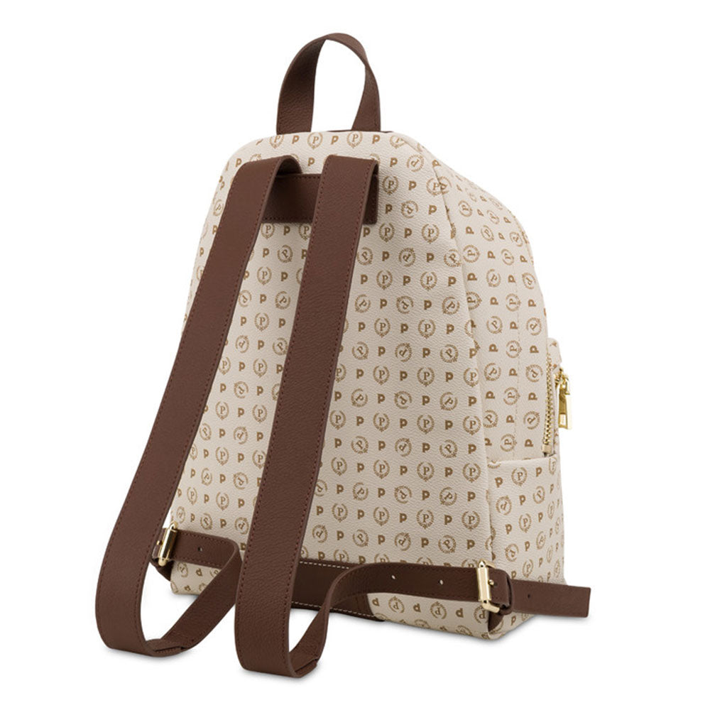 POLLINI Damenrucksack Heritage Line 70th Anniversary Elfenbein und Braun