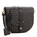 POLLINI Damen-Umhängetasche Heritage Logo Classic Schwarz und schwarze Linie