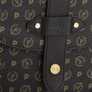 POLLINI Damen-Umhängetasche Heritage Logo Classic Schwarz und schwarze Linie