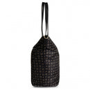 Women's Black Fabric Tote Bag POLLINI Heritage Logo Soft