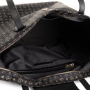 Women's Black Fabric Tote Bag POLLINI Heritage Logo Soft