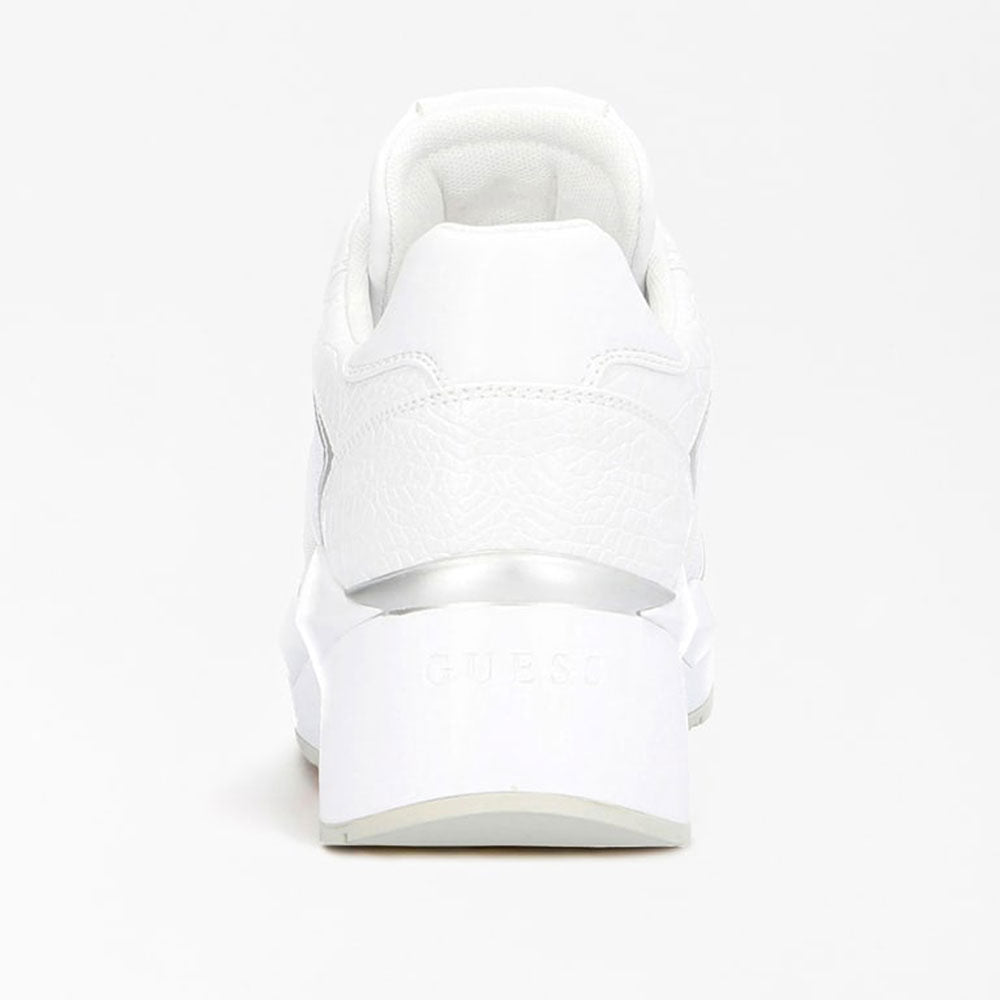 Scarpe Donna GUESS Sneakers White Silver Linea Tesha