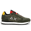 Men's Dark Military Nylon Sneakers Sun68 Tom Solid - Z41101