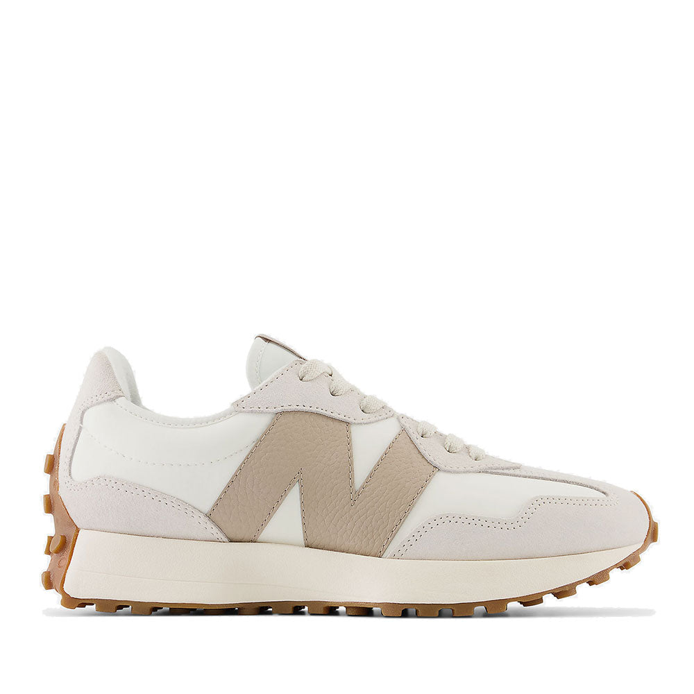Scarpe Unisex NEW BALANCE Sneakers 327 in Pelle colore Moonbeam e Driftwood