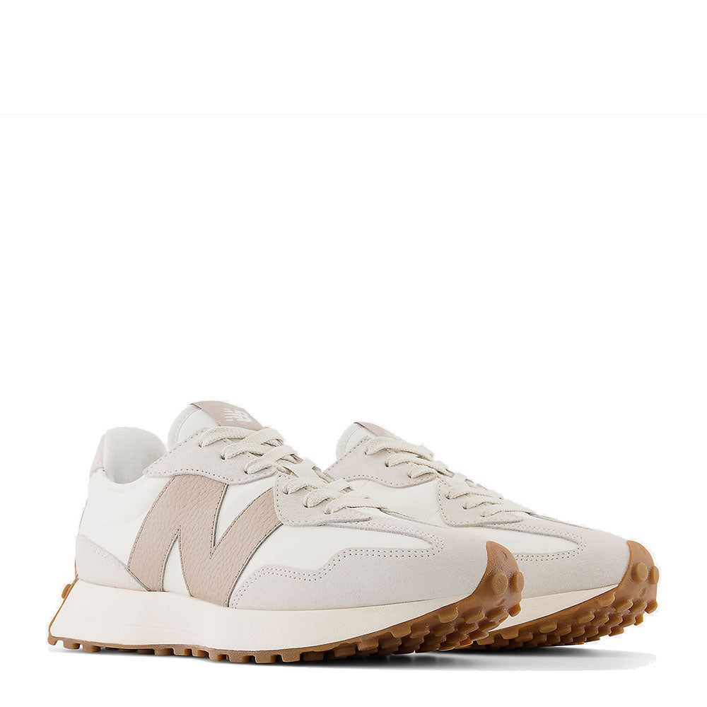 Scarpe Unisex NEW BALANCE Sneakers 327 in Pelle colore Moonbeam e Driftwood