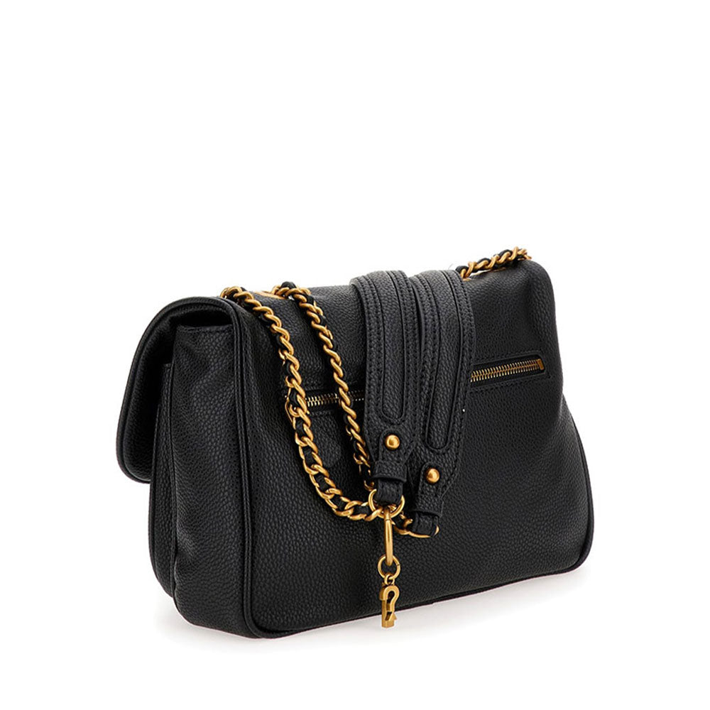 GUESS Damen Umhängetasche Shemara Line Farbe Schwarz