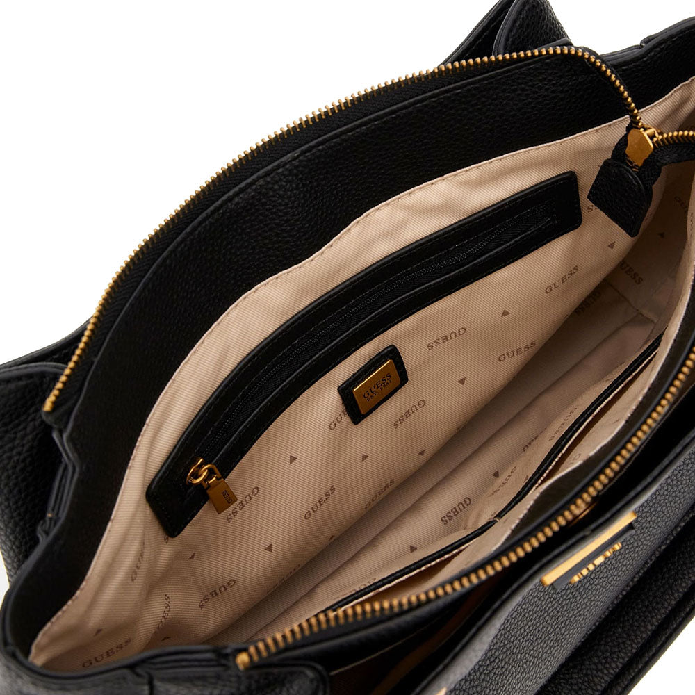 Women's Black Shoulder Tote Bag GUESS Becci