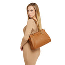 Women's Cognac Shoulder Tote Bag GUESS Becci