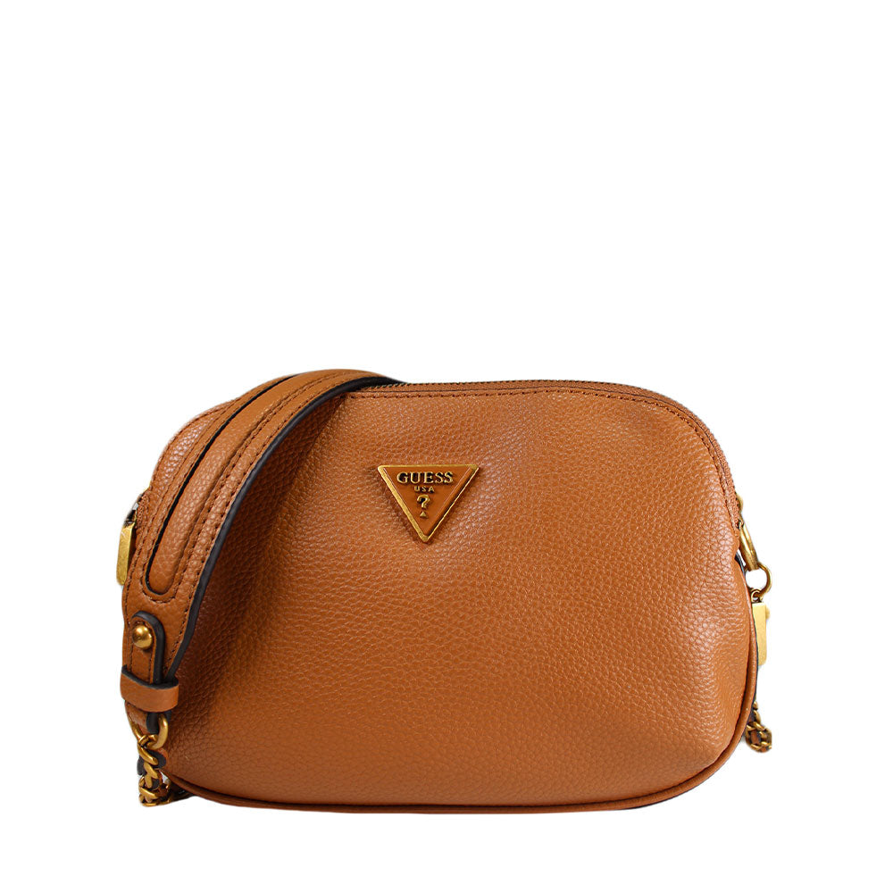 GUESS Damen Umhängetasche Becci Line Farbe Cognac