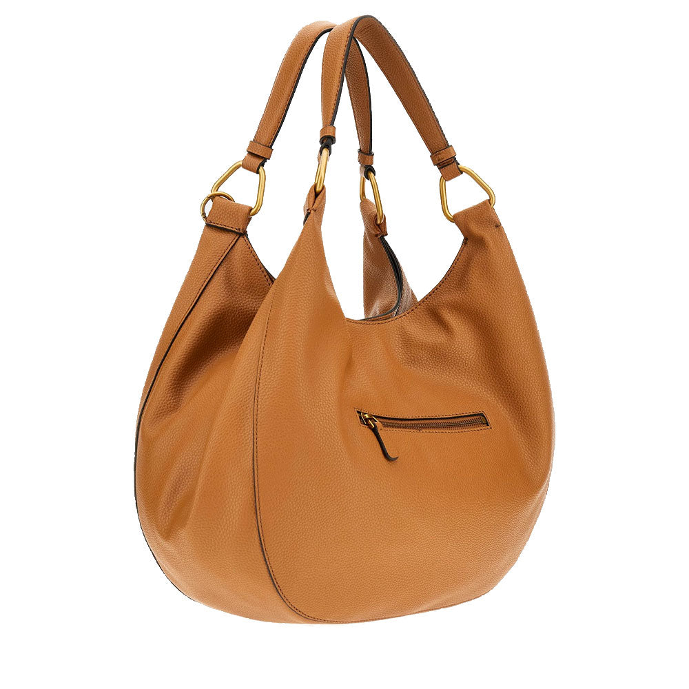 GUESS Damen Umhängetasche Becci Line Farbe Cognac